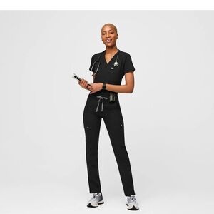 FIGS Black Women's YOLO Scrub Pants XS